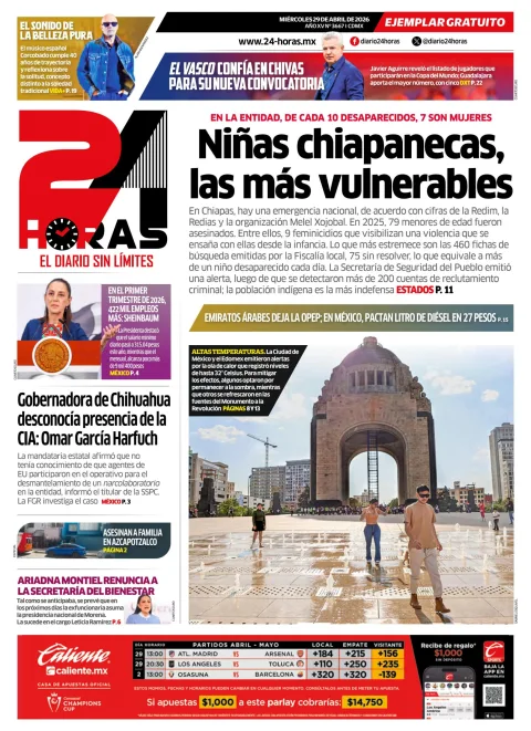 Portada de 24 Horas