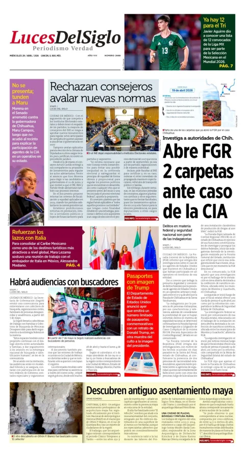 Portada de Luces del Siglo