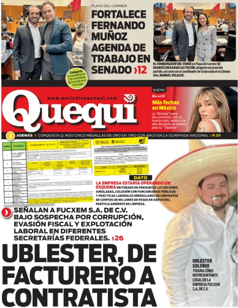 Portada de Quequi (contraportada) del 2026-07-24