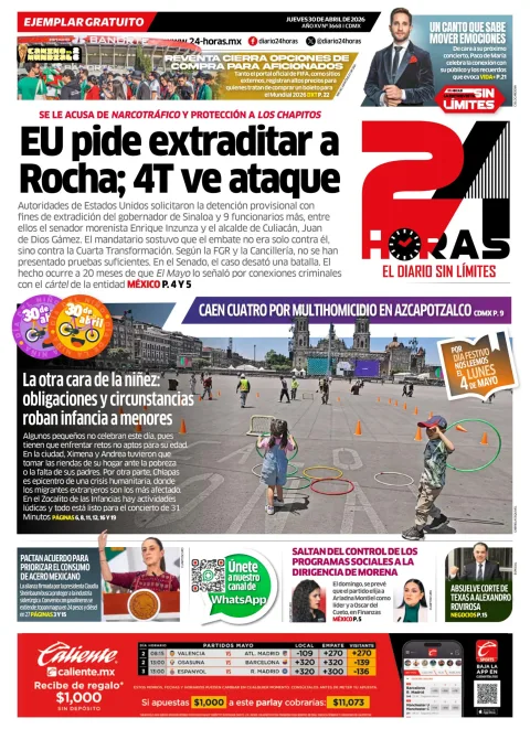 Portada de 24 Horas