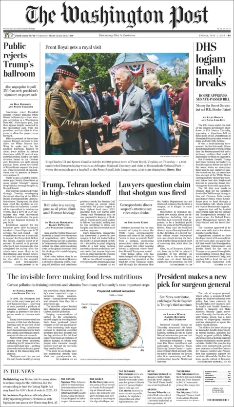 Portada de The Washington Post