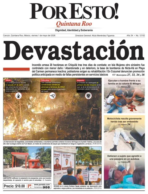 Portada de Por Esto (quintana Roo Cancun)