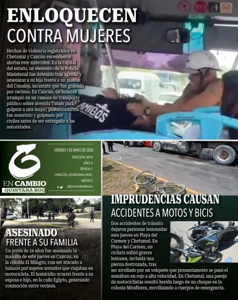 Portada de En Cambio - Quintana Roo (contraportada)