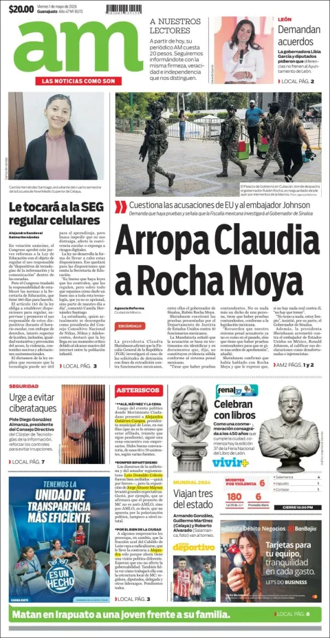 Portada de Am Corredor Industrial del viernes, 1 de mayo de 2026
