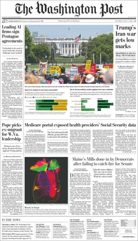 Portada de The Washington Post