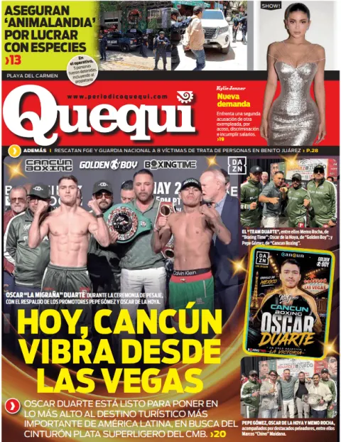 Portada de Quequi (contraportada) del sábado, 2 de mayo de 2026