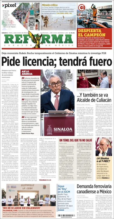 Portada de Reforma