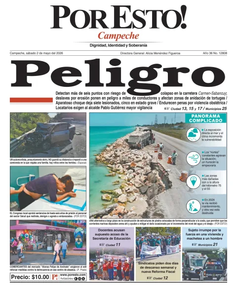 Portada de Por Esto (campeche) del 2026-05-02