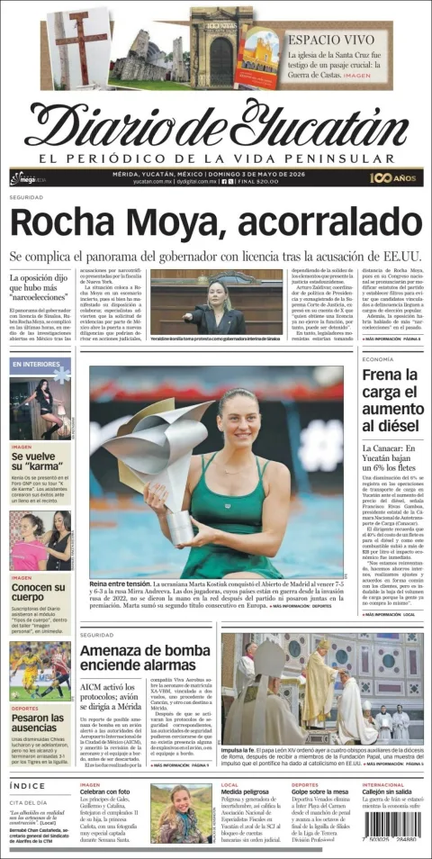 Portada de Diario de Yucatán