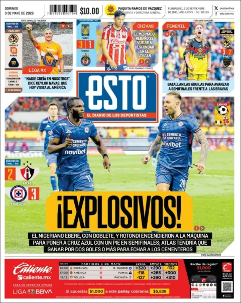 Portada de Esto del domingo, 3 de mayo de 2026