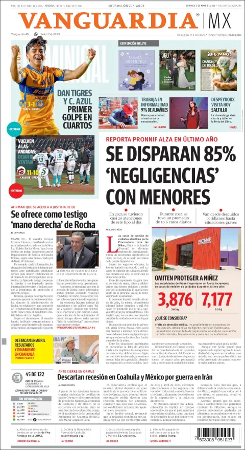 Portada de Vanguardia
