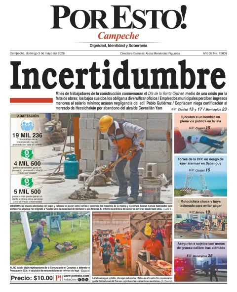 Portada de Por Esto (campeche) del 2026-05-03