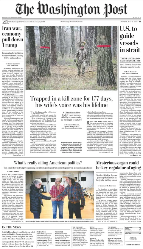 Portada de The Washington Post