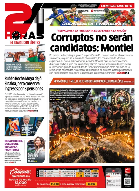 Portada de 24 Horas