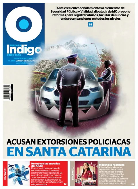 Portada de Reporte Indigo Monterrey del lunes, 4 de mayo de 2026