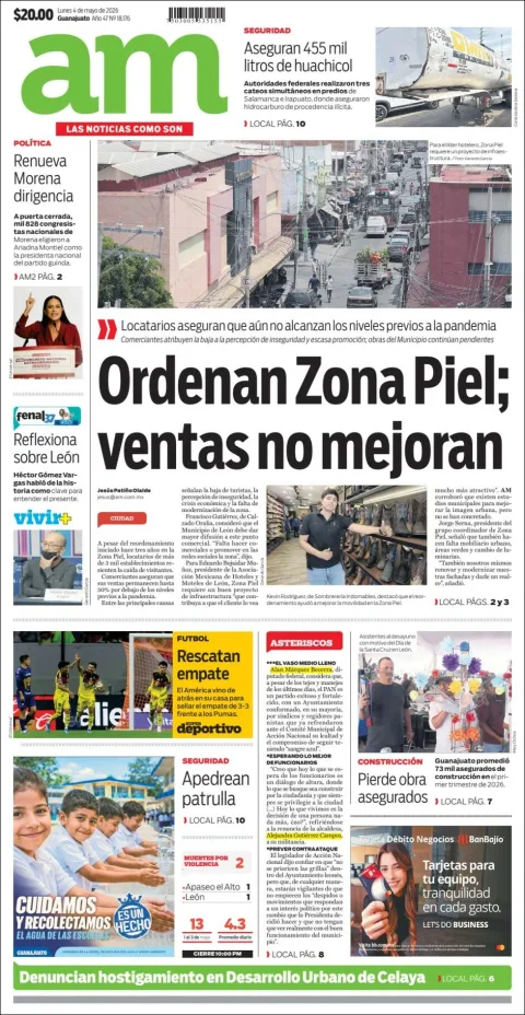 Portada de Am Corredor Industrial del lunes, 4 de mayo de 2026