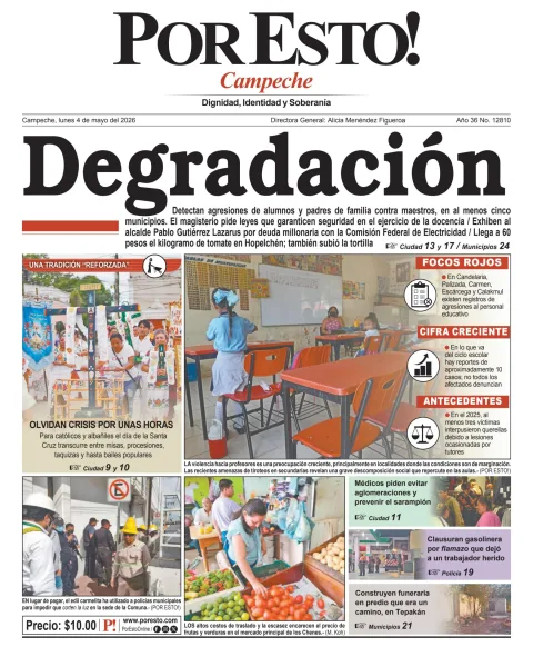 Portada de Por Esto (campeche)