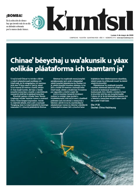 Portada de La Jornada - Kiintsil del lunes, 4 de mayo de 2026
