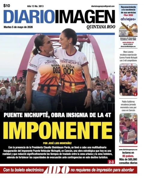 Portada de Diario Imagen Quintana Roo del martes, 5 de mayo de 2026