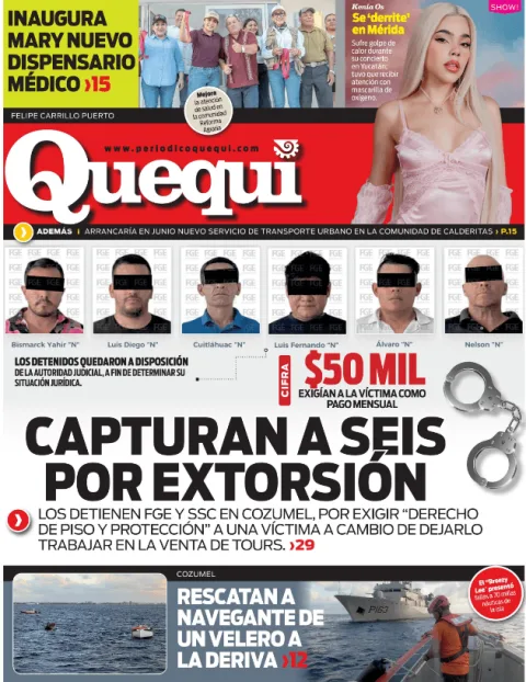 Portada de Quequi (contraportada) del martes, 5 de mayo de 2026