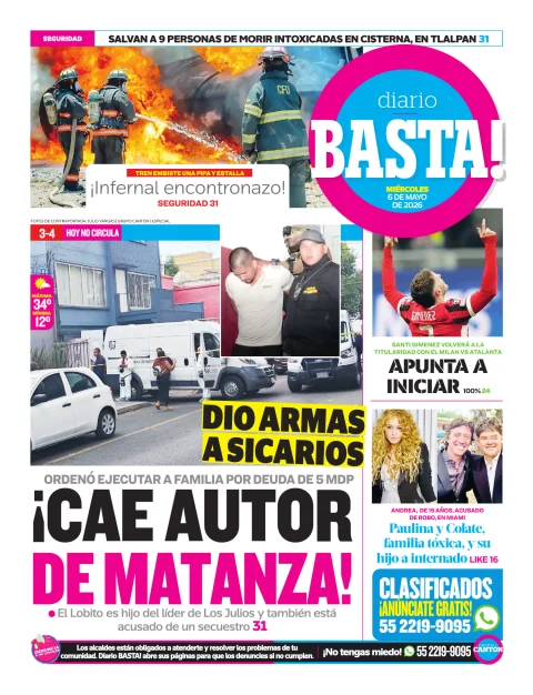 Portada de Basta! (contraportada)