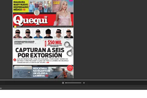 Portada de Quequi (contraportada) del miércoles, 6 de mayo de 2026