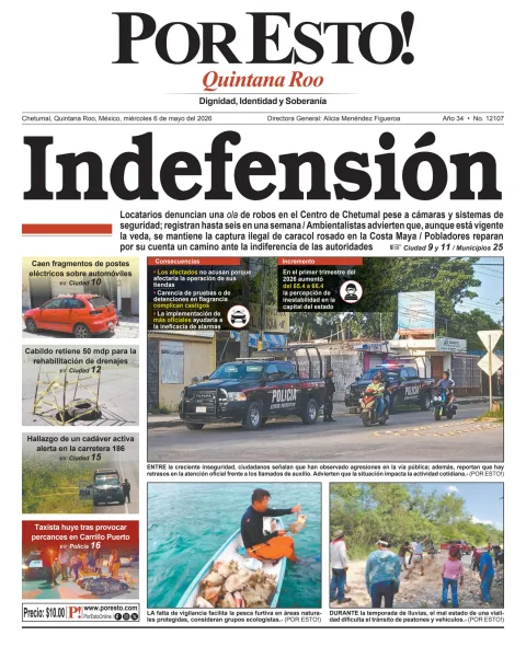 Portada de Por Esto (quintana Roo Chetumal) del 2026-05-06
