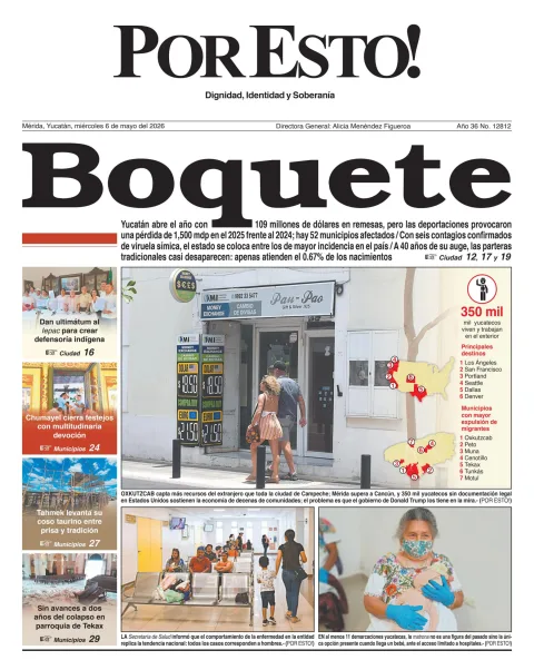 Portada de Por Esto (merida, Yucatan) del 2026-05-06