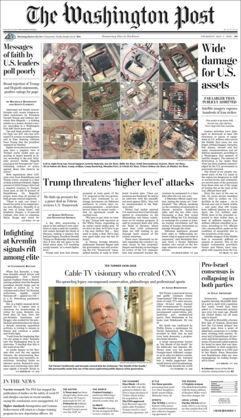 Portada de The Washington Post
