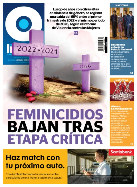 Portada de Reporte Indigo Monterrey del jueves, 7 de mayo de 2026