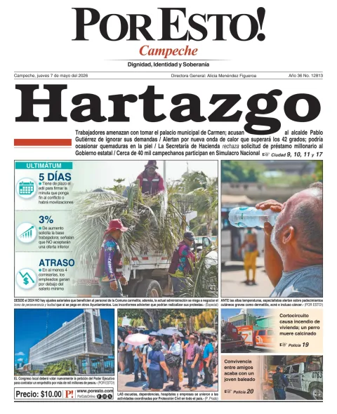 Portada de Por Esto (campeche) del 2026-05-07