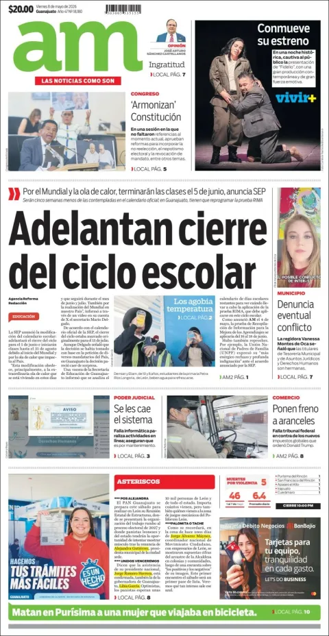 Portada de Am Corredor Industrial del viernes, 8 de mayo de 2026