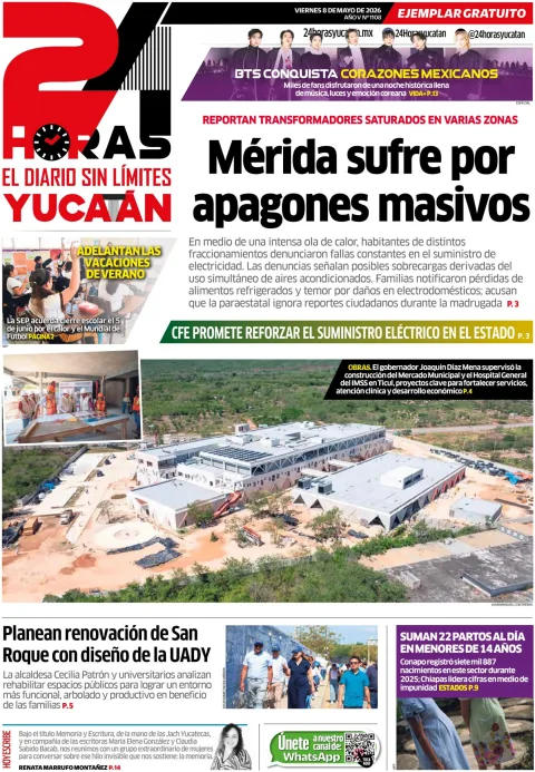 Portada de 24 Horas Yucatan