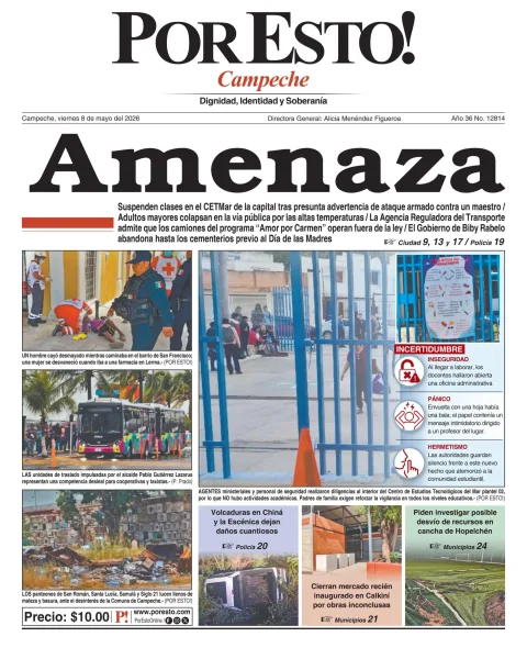 Portada de Por Esto (campeche) del 2026-05-08