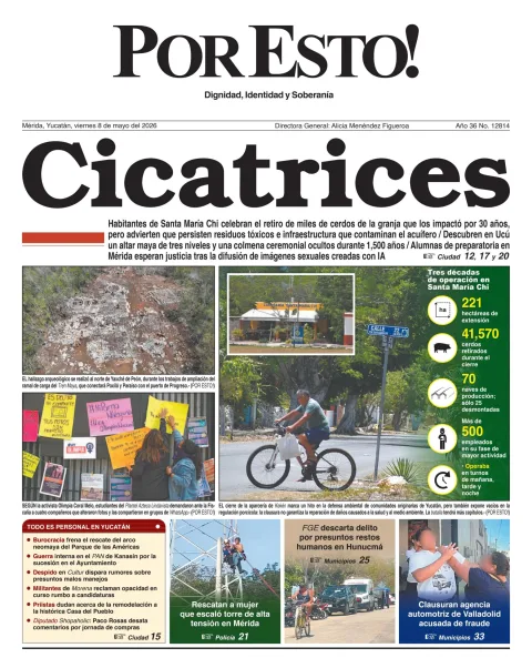 Portada de Por Esto (merida, Yucatan) del 2026-05-08