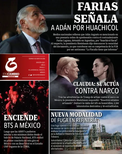 Portada de En Cambio - Quintana Roo (contraportada) del viernes, 8 de mayo de 2026