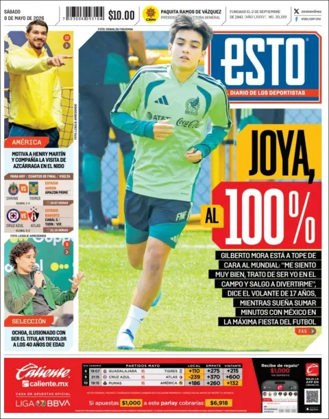 Portada de Esto del sábado, 9 de mayo de 2026