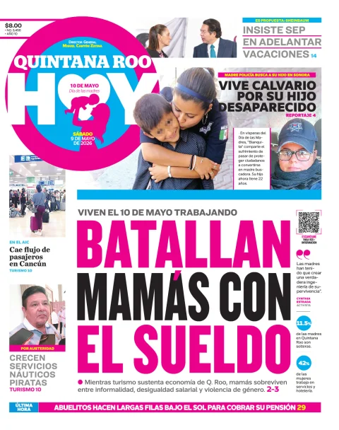 Portada de Quintana Roo Hoy (portada)