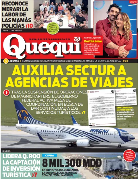 Portada de Quequi (contraportada) del sábado, 9 de mayo de 2026