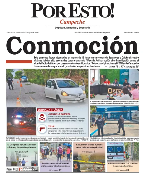 Portada de Por Esto (campeche) del 2026-05-09
