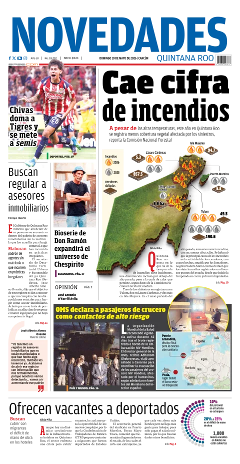 Portada de Novedades Quintana Roo