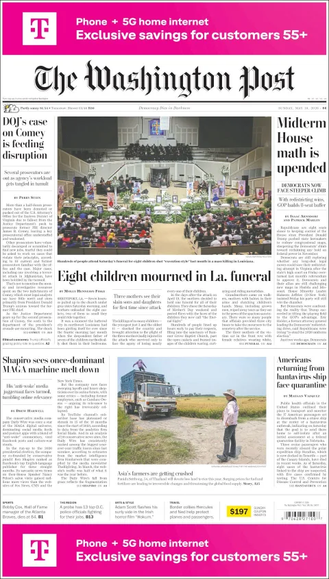 Portada de The Washington Post