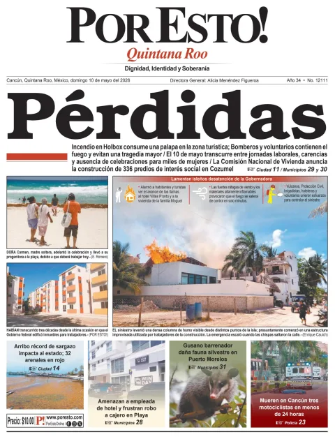 Portada de Por Esto (quintana Roo Cancun) del 2026-05-10