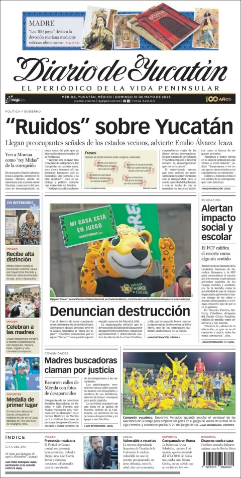 Portada de Diario de Yucatán