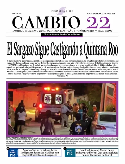 Portada de Diario Cambio 22 (portada)