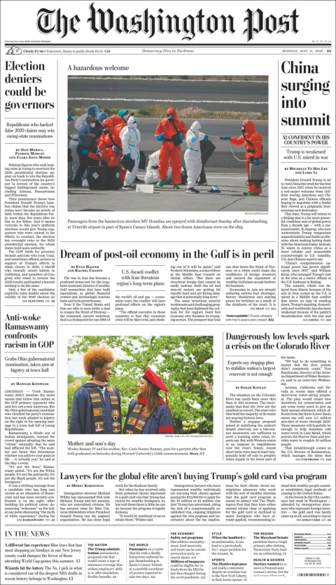 Portada de The Washington Post