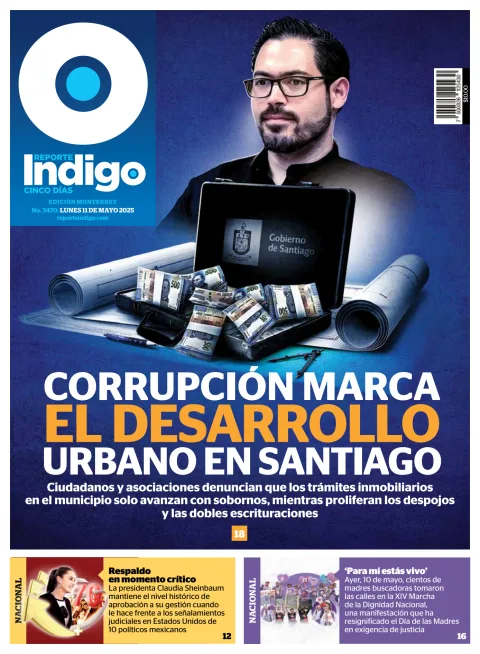 Portada de Reporte Indigo Monterrey del lunes, 11 de mayo de 2026