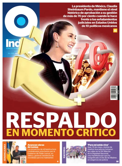 Portada de Reporte Indigo Guadalajara del lunes, 11 de mayo de 2026
