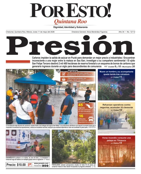 Portada de Por Esto (quintana Roo Chetumal)