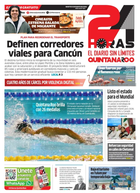 Portada de 24 Horas Quintana Roo